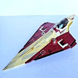 Vtg Star Wars Obi-Wan Kenobi Jedi Starfighter Attack of the Clones Hasbro‎ 1668
